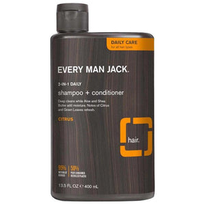 Every Man Jack - 2-in-1 Daily Shampoo & Conditioner, 400ml | Multiple Options