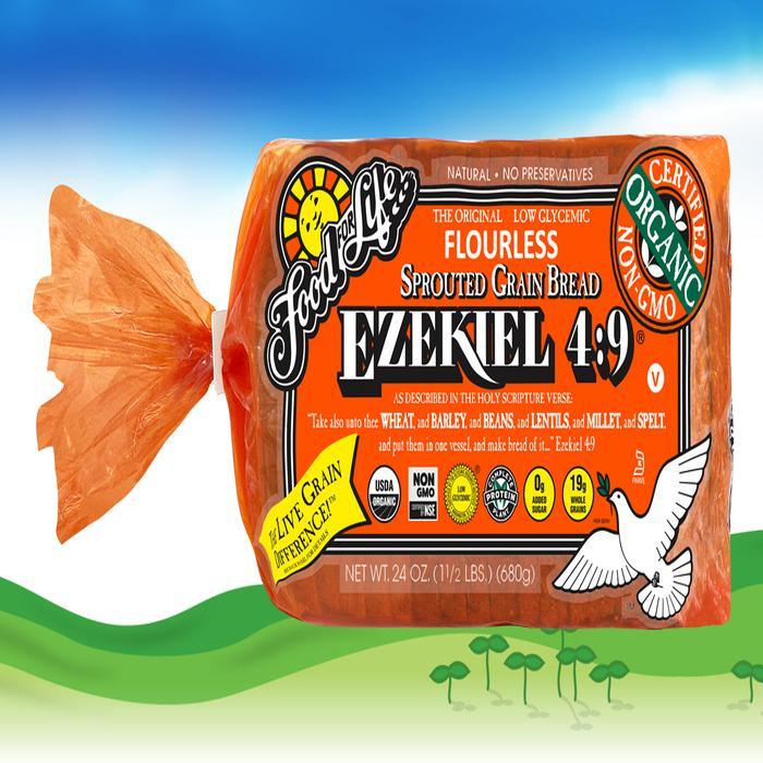 Food for Life - Ezekiel Sprouted Organic Whole Grain Bread, 24 Oz- Pantry 1