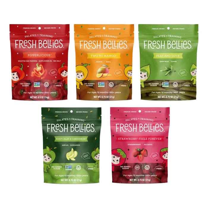 Fresh Bellies - Multi-Pack Rainbow Snack Sampler, 5-Pack