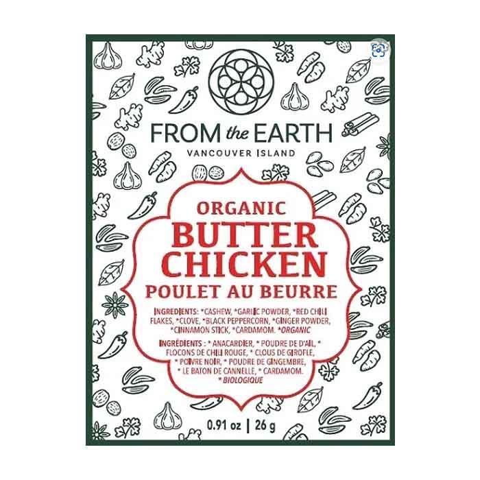 From the Earth - Organic Butter Chicken Spice Mix, 26g