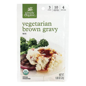 Simply Organic - Vegetarian Brown Gravy Mix, 28g