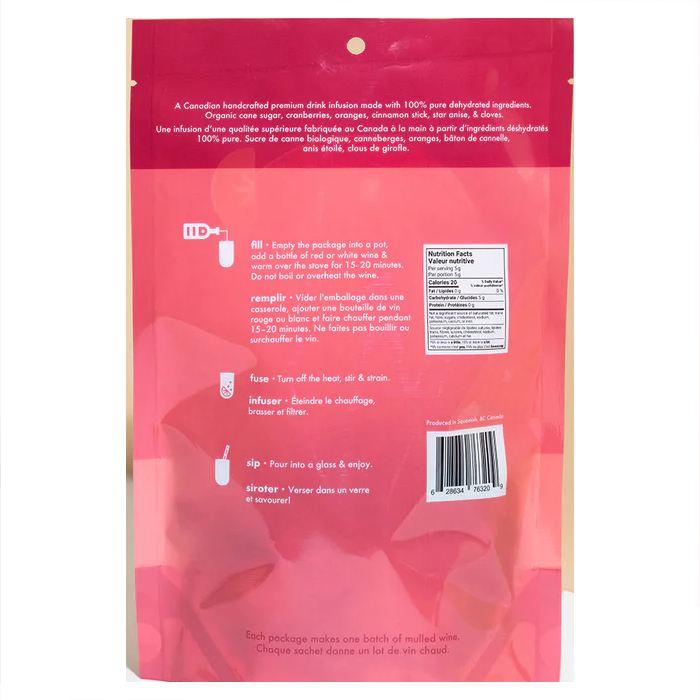 Fuse & Sip - Drink Infusion Kits - Muling It Over Mulled Wine, 120g - back