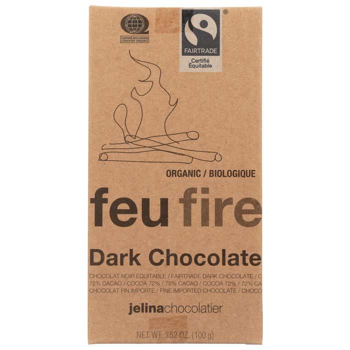 Galerie Au Chocolat - Fairtrade Dark Chocolate Bars (72%) - Spiced Fire, 100g