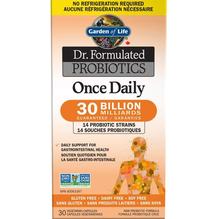 Garden of Life - Dr. Formulated Probiotic Once Daily, 30 Capsules Vcaps - Shelf Stable