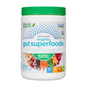 Genuine Health - Fermented Organic Gut Superfoods+ Whole Food Powder, 229g