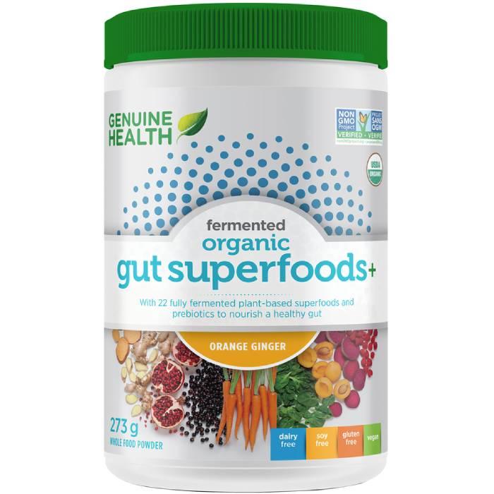 Genuine Health - Fermented Organic Gut Superfoods+ Whole Food Powder, 273g