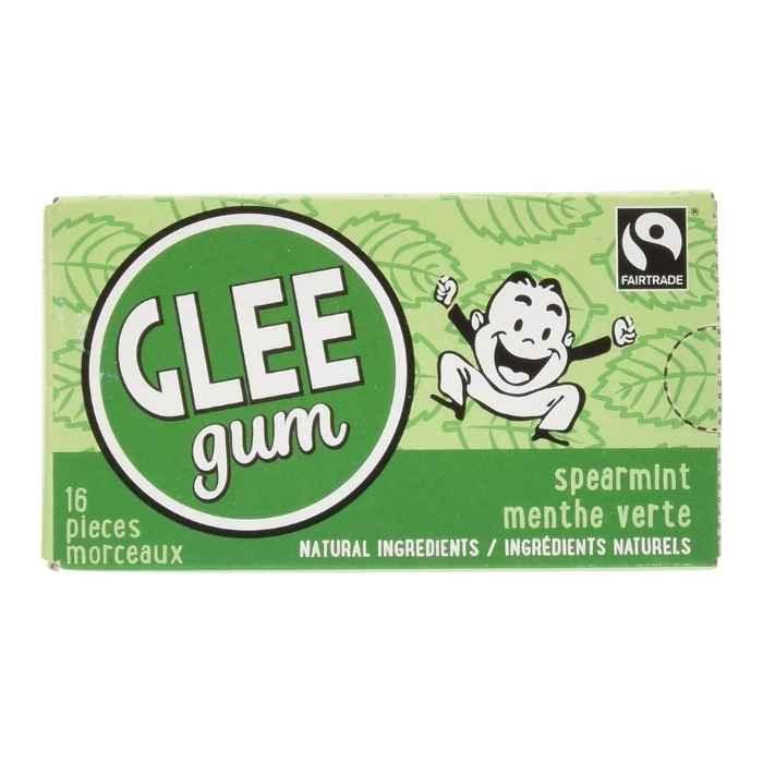 Glee Gum - All Natural Spearmint Gum, 16ea - Front