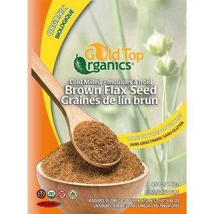 Gold Top Organics - Brown Flax Seed, 454g