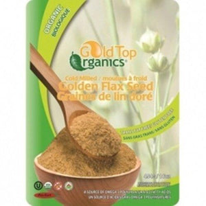 Gold Top Organics - Cold Milled Golden Flax Seed, 454g