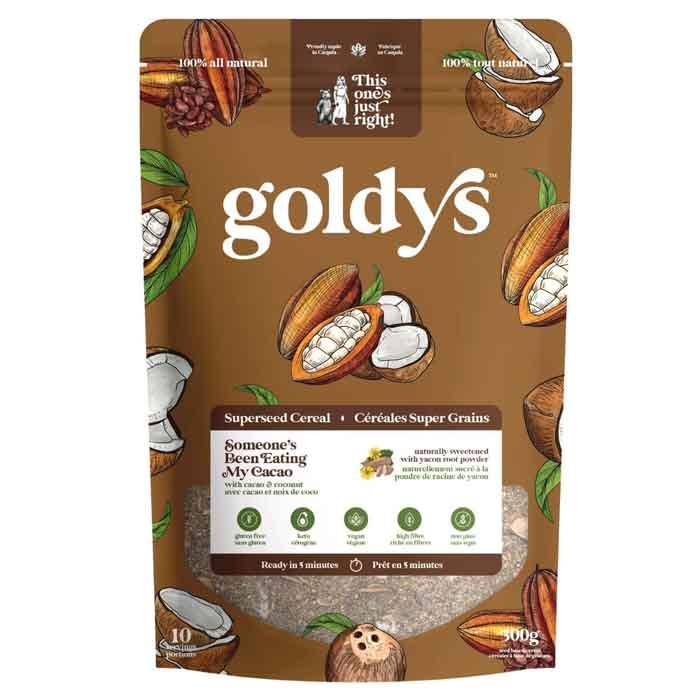 Goldy's - Superseed Cereal, 300g (10 Servings),Cacao & Coconut