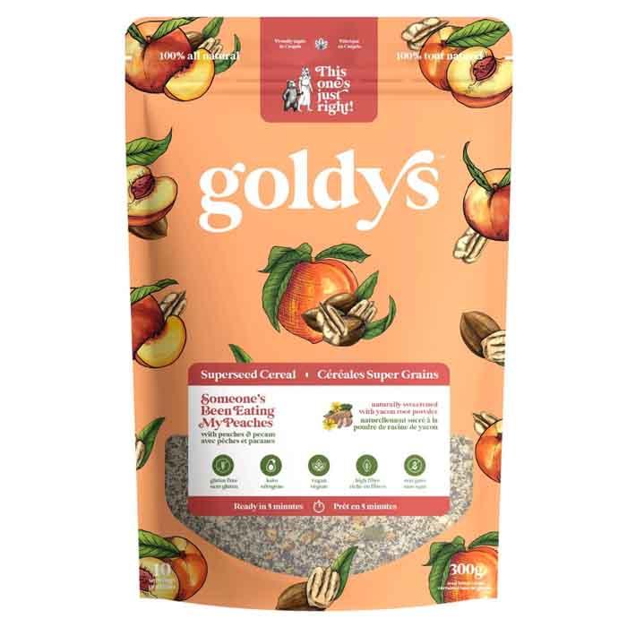 Goldy's - Superseed Cereal, 300g (10 Servings),Peaches & Pecans