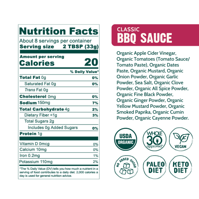 Good Food For Good – BBQ Sauce Classic, 9.5 oz- Pantry 3