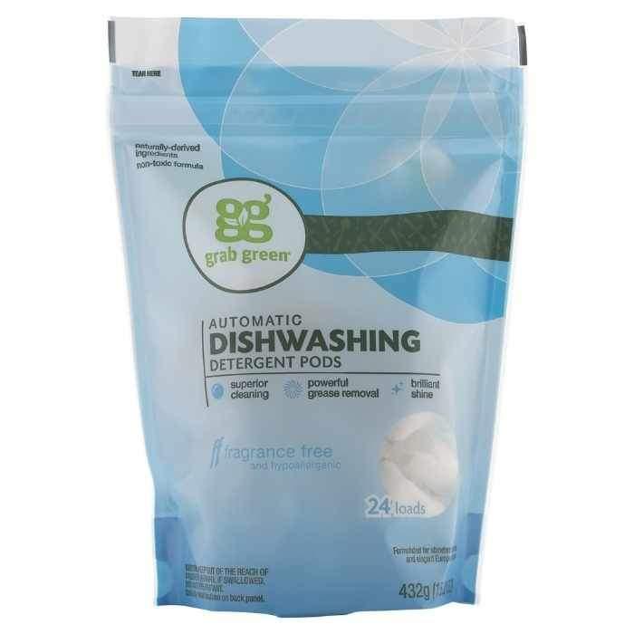 Grab Green - Automatic Dishwashing Detergent, Fragrance Free- Household Essentials 1