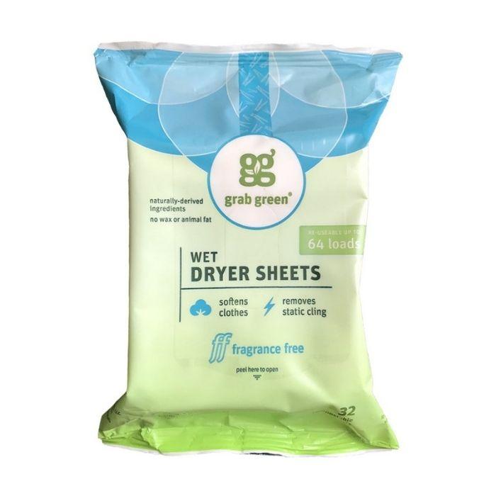 Grab Green - Natural Wet Dryer Sheets, Fragrance Free- Pantry 1