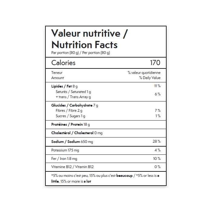 Gusta Vegan Seitan Burger To Slice, 800g PlantX Canada
