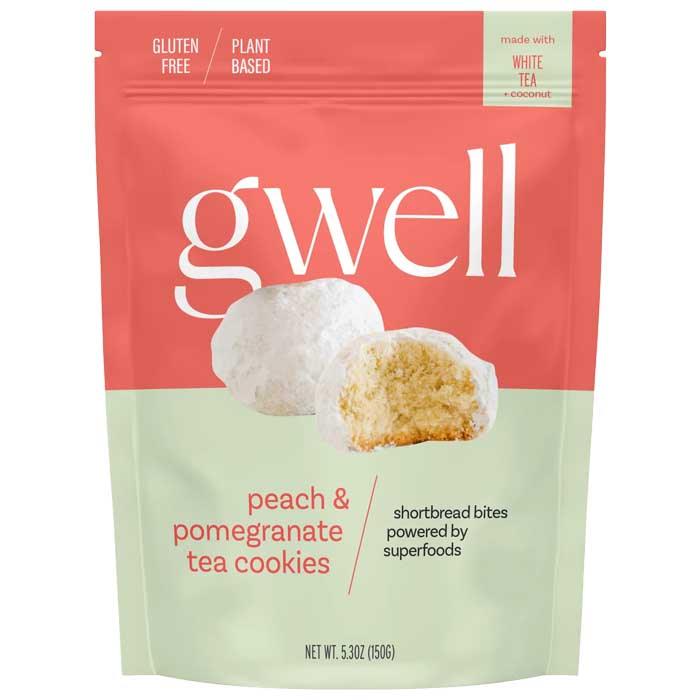 Gwell - Adaptogen Shortbread Tea Cookies - Peach & Pomegranate (150g)