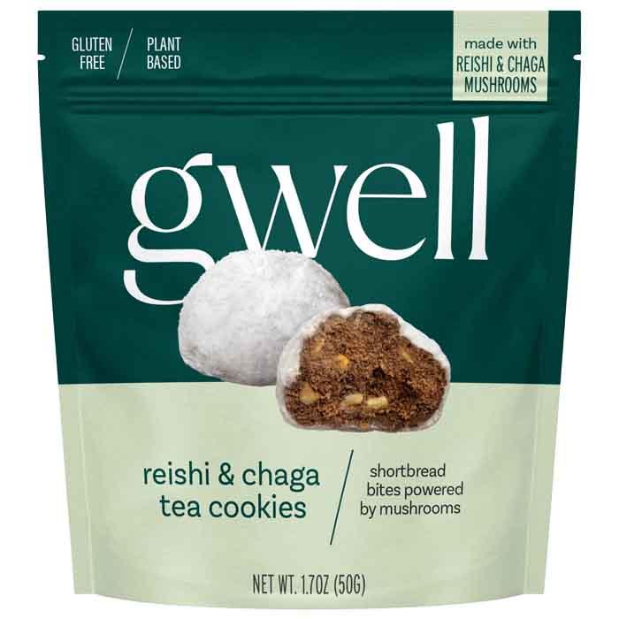 Gwell - Adaptogen Shortbread Tea Cookies - Reishi & Chaga (50g)