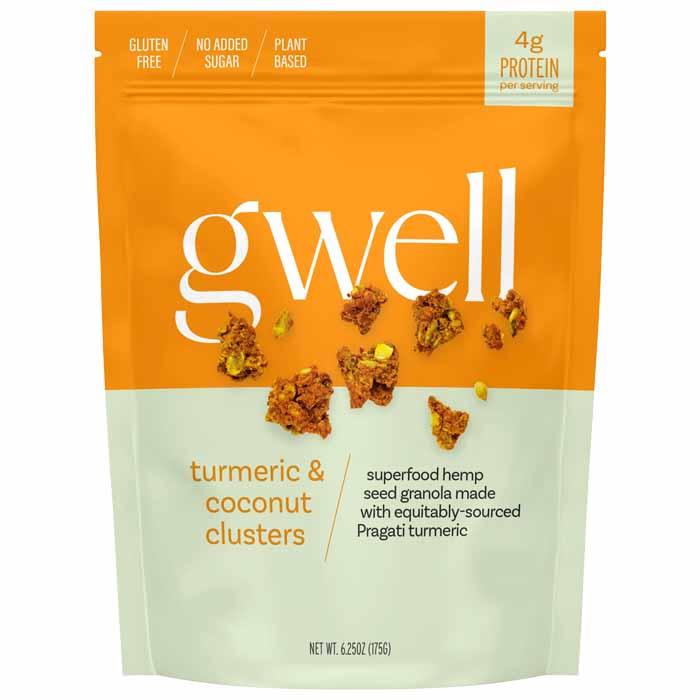 Gwell - Gwellnola Gluten-Free Granola Clusters - Golden Turmeric and Coconut (175g)