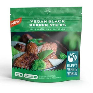 Happy Veggie World - Vegan Black Pepper Ste'ks, 300g