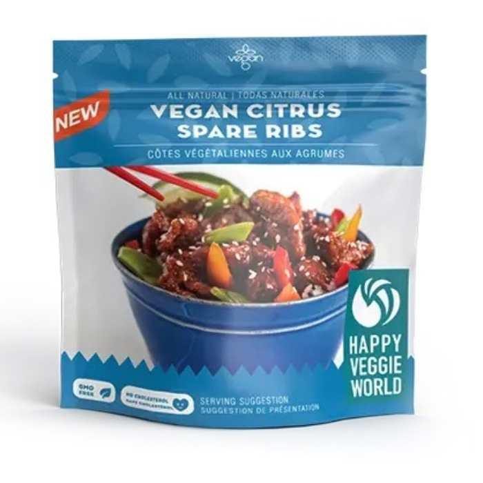Happy Veggie World - Vegan Citrus Spare Ribs