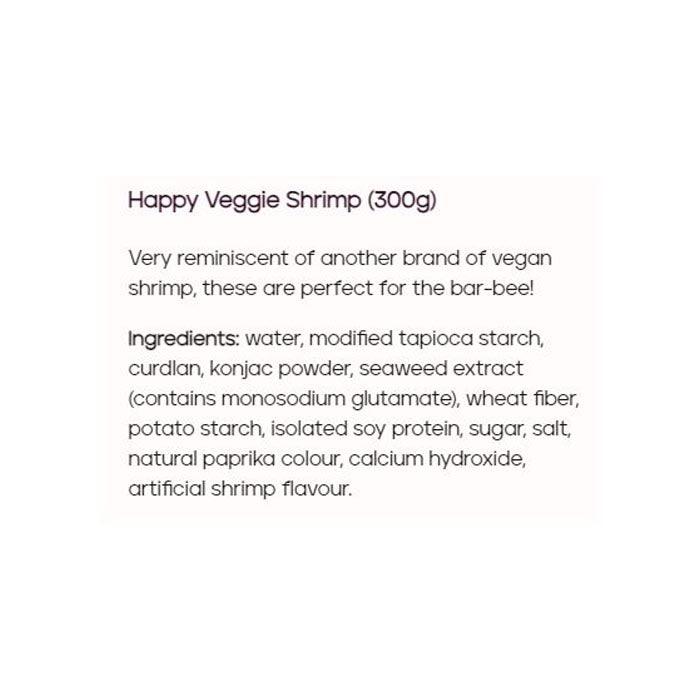 Happy Veggie World - Vegan Shrimp, 300g - back