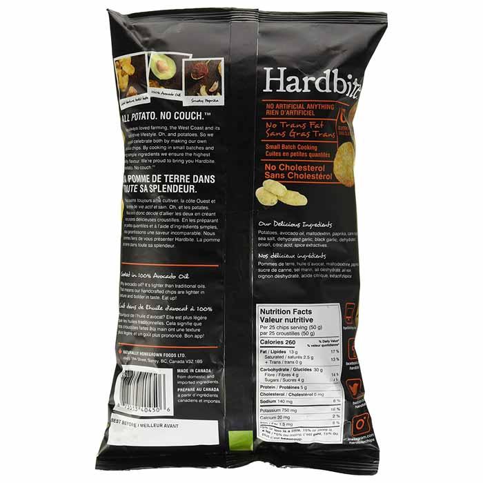 Hardbite - Hand-Crafted Style Chips Smoked Paprika & Garlic, 128g - Back