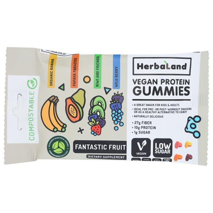 Herbaland - Fantasstic Fruit Vegan Protein Gummies, 1.7 Oz- Pantry 1