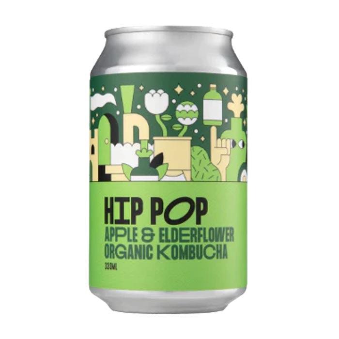 Hip Pop - Kombucha Apple Elderflower, 330ml