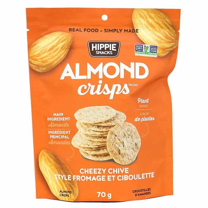 Hippie Snacks - Almond Crisps - Rosemary - Cheezy Chive, 70g