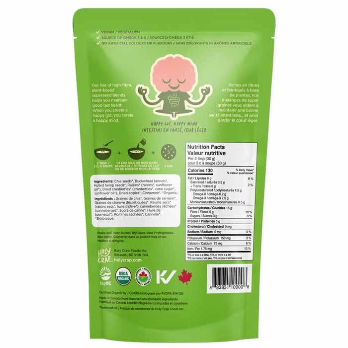 Holy Crap - Superseed Blends - Apple Cinnamon, 255g - back