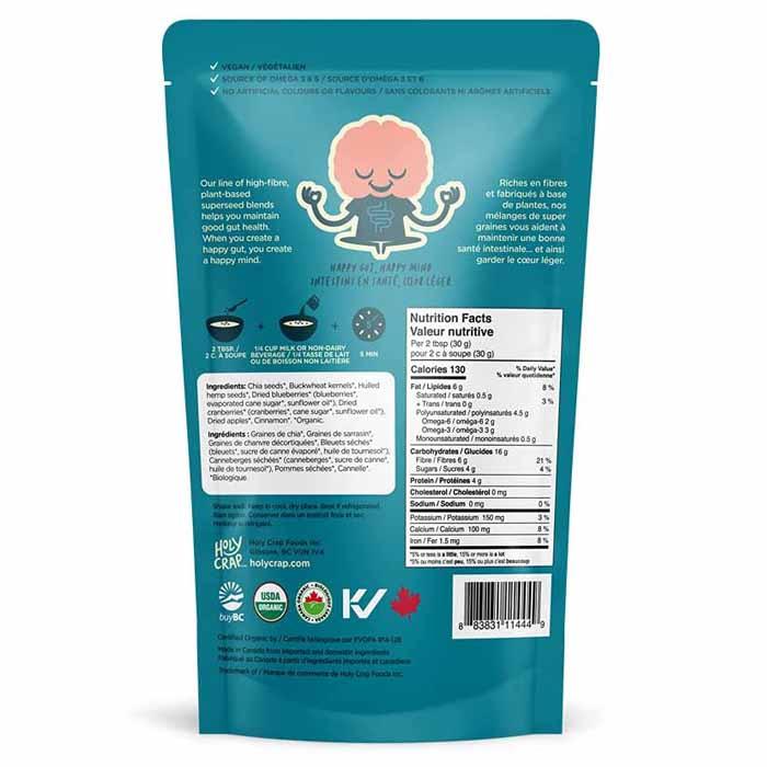 Holy Crap - Superseed Blends - Blueberry Apple, 255g - back