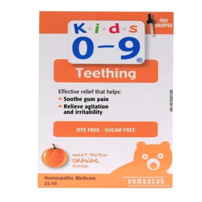 Homeocan - KIDS 0-9 TEETHING DROPS, 25ml | Multiple Flavor's