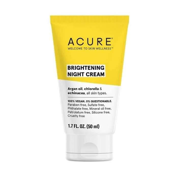 Acure - Brightening Night Cream, 50ml - Front