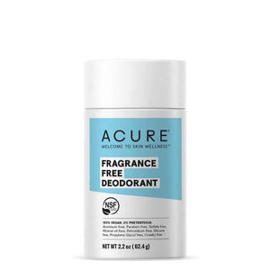 Acure - Fragrance-Free Deodorant, 62.4g