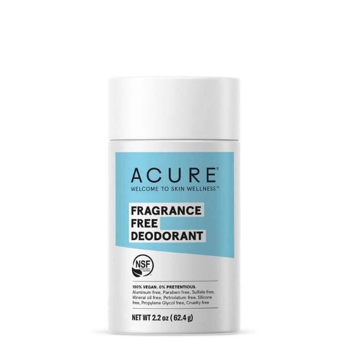 Acure - Fragrance-Free Deodorant, 62.4g - Front