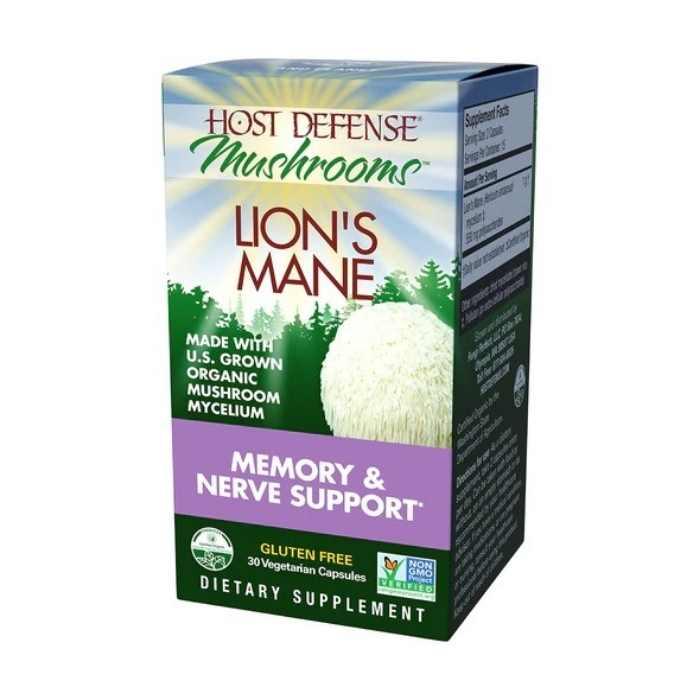Host Defense - Organic Lion's Mane Capsules, 30 Capsules