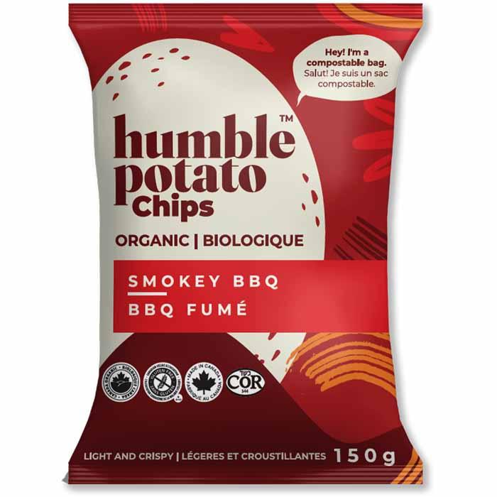 Humble Potato Chips - Organic Potato Chips - Smokey BBQ, 150g