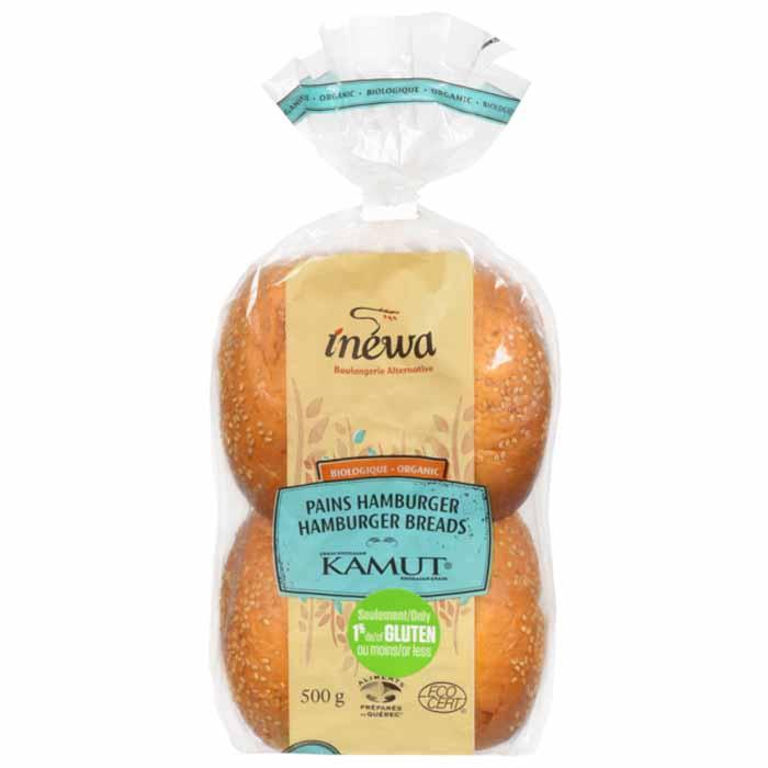 Inwa - Boulangerie Alternative - Hamburger Breads Kamut Khorasan Grain Organic, 500g