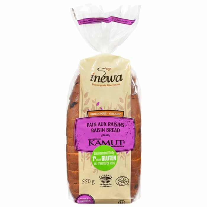 Inwa - Boulangerie Alternative - Raisin Bread Kamut Khorasan Grain Organic, 500g