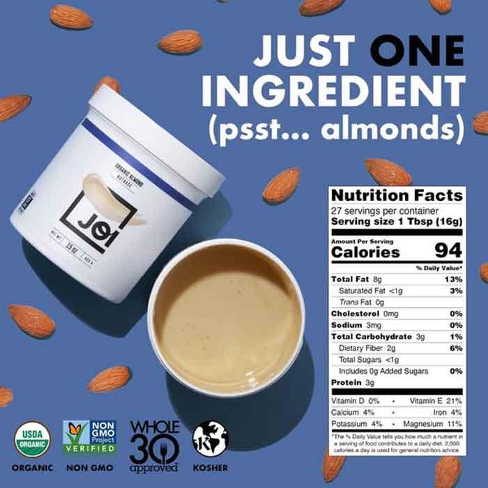 Joi - Organic Plant Milk Concentrate - Nut Base - Almond, 425g - back