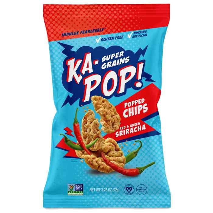 Ka-Pop! - Super Grains Popped Chips - Red & Green Sriracha (92g)