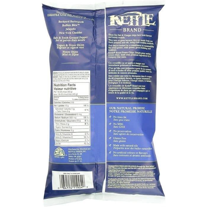 Kettle Chips - Sea Salt Vinegar Back