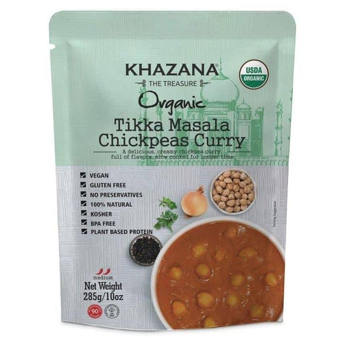 Khazana - Organic Tikka Masala Chickpeas Curry, 284g - front