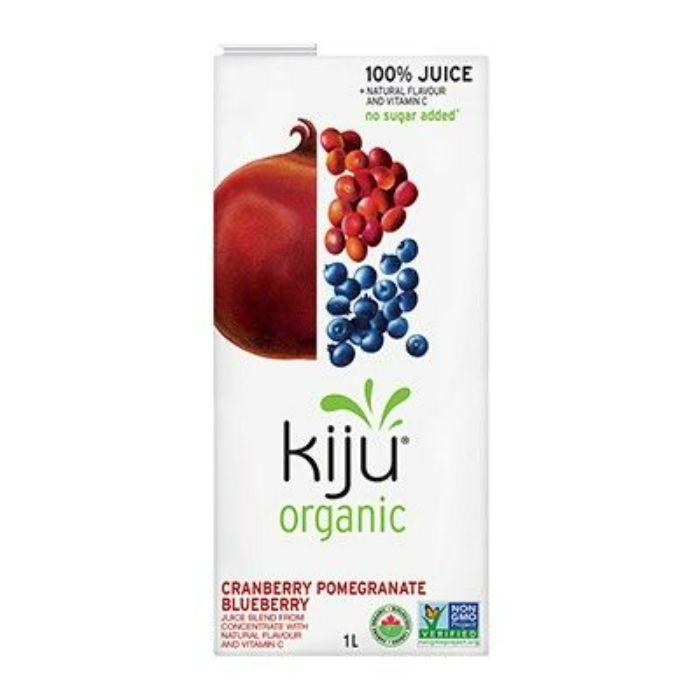 Kiju 100% Juice Cranberry Pomegranate Blueberry Organic, 1L
