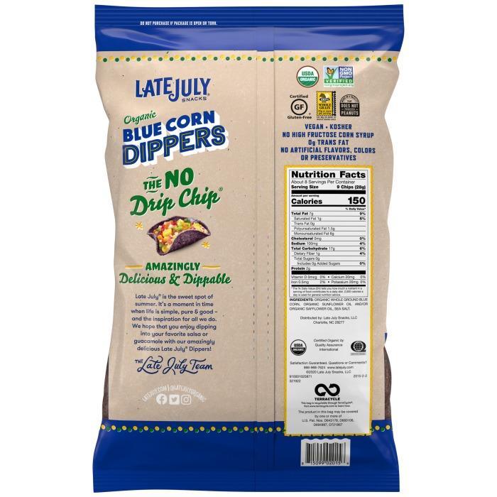 Late July – Organic Blue Corn Dippers, 8 Oz- Pantry 2