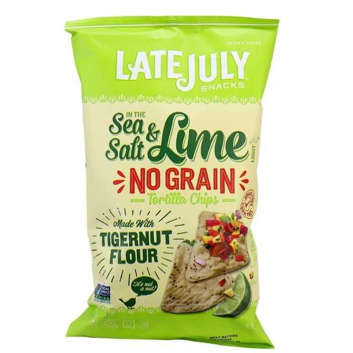 Late July - No Grain Tortilla Chips Sea Salt & Lime, 156g - Front