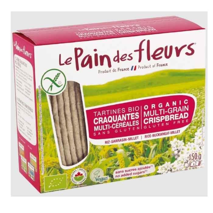 Le Pain des Fleurs - Organic Crispbread (Multigrains & Quinoa), 150g-  2