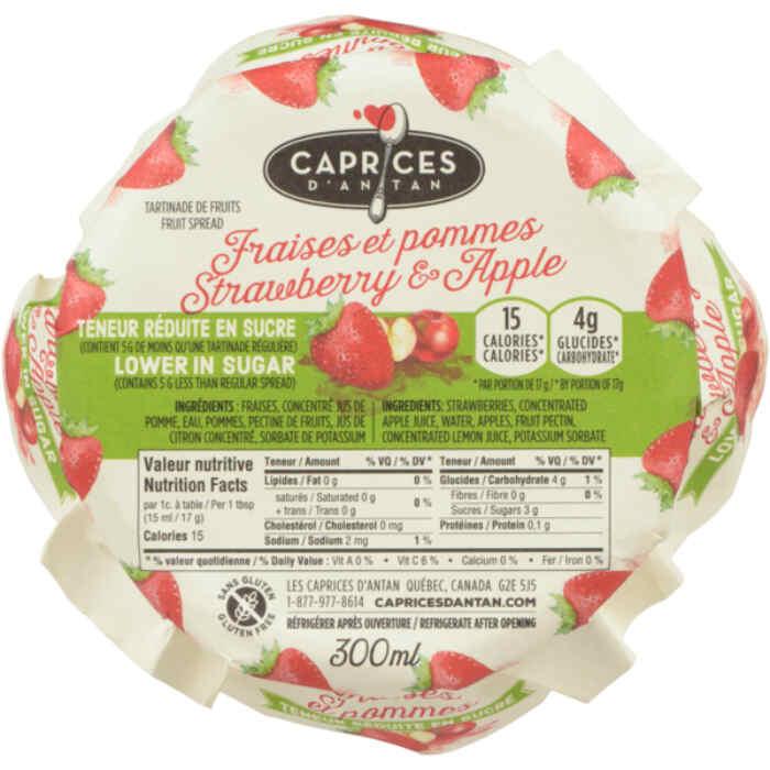 Caprices D'Antan - Fruit Spread, 300ml | Strawberry & Apple