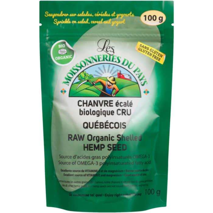 Les Moissonneries Du Pays - Hemp Seed Raw Organic Shelled Qubcois, 100g