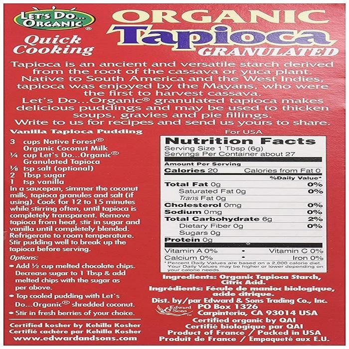 Let’s Do Organics – Tapioca Granules, 6 oz- Pantry 2